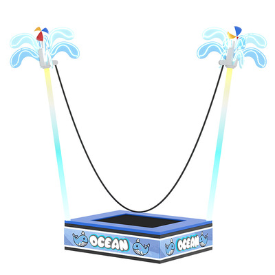 鲸鱼喷泉蹦床